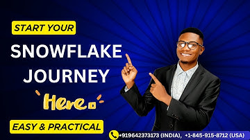 Snowflake Training Video | Learn Snowflake for Beginners | Step-by-Step Guide with Real-Time Example