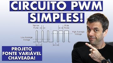 O que é um sinal PWM? Projeto de circuito PWM variável com Tensão DC | PWM com 555 e comparador