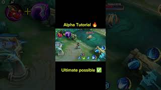 Alpha Ultimate possible tutorial mobile legends #tutorial #mlbbshorts #mlbb #alpha
