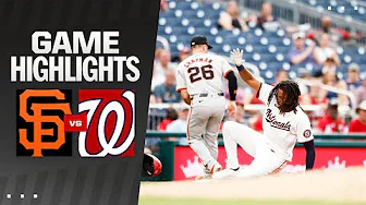 Giants vs. Nationals Game Highlights (8/6/24) | MLB Highlights thumbnail