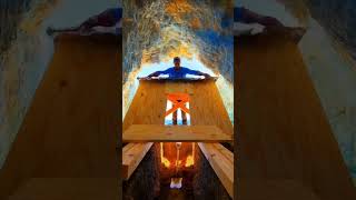 Stealth Underground Bunker Construction | Mountain Cabin Backyard 4K Precision Timelapse #Stealth