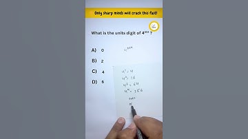 What’s the units digit of 4⁸⁵⁴? #maths #mathswise#viralmaths #viralvideo #viralshort #trendingshorts