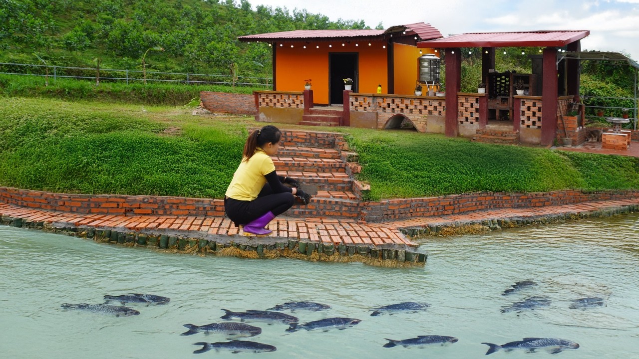 The amazing transformation of the abandoned land next to the lake.