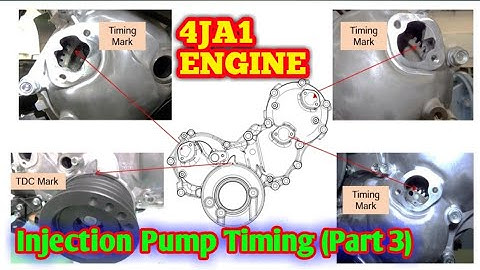 Setting Injection Pump Timing 4JA1 Engine (Part 3)