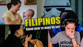 LATINA REACTS to FILIPINO's 'TRY NOT TO CRY' COMMERCIALS // I LOST... ONCE AGAIN!!