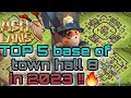 Top 5 base of townhall 8 in 2023   clash of clans  brs pikachu clashofclans brspikachu