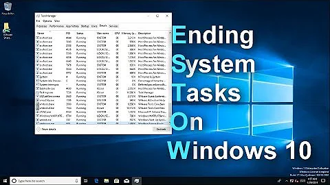 Ending System Tasks On Windows 10