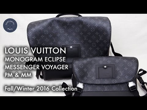 LOUIS VUITTON Messenger Voyager MM M40510 Shoulder Bag Monogram Eclipse  Mens