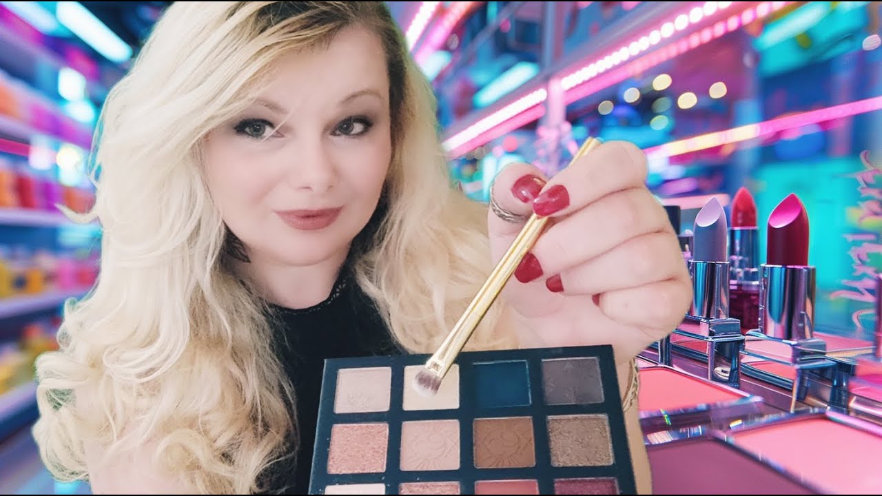 Asmr MAKEUP Shop Consultant Is Doing Your Christmas Makeup Roleplay Soft Spoken