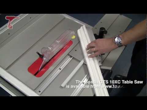 How To Make A Mitre Cut Using A Bosch Table Saw Youtube