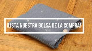 Vídeo cómo hacer una bolsa de tela para la compra de una manera rápida. Tutorial DIY