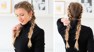 How to: Double Dutch Braid Hair Tutorial | Luxy Hair