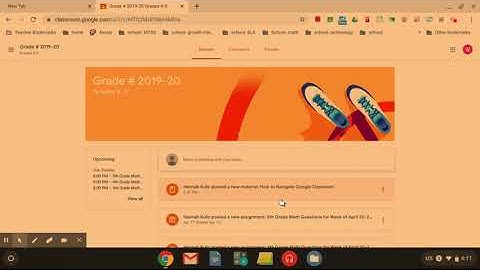 Quick how to navigate Google Classroom video