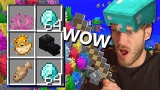 I found AMAZING loot from FISHING in Minecraft!  Part 23