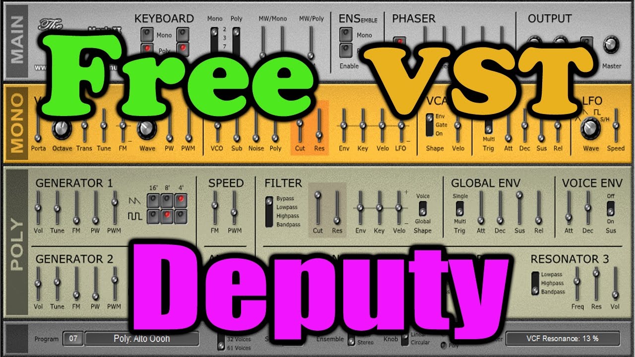 free bass vst amp Deputy || Free VST Plugin || Classic String Machine