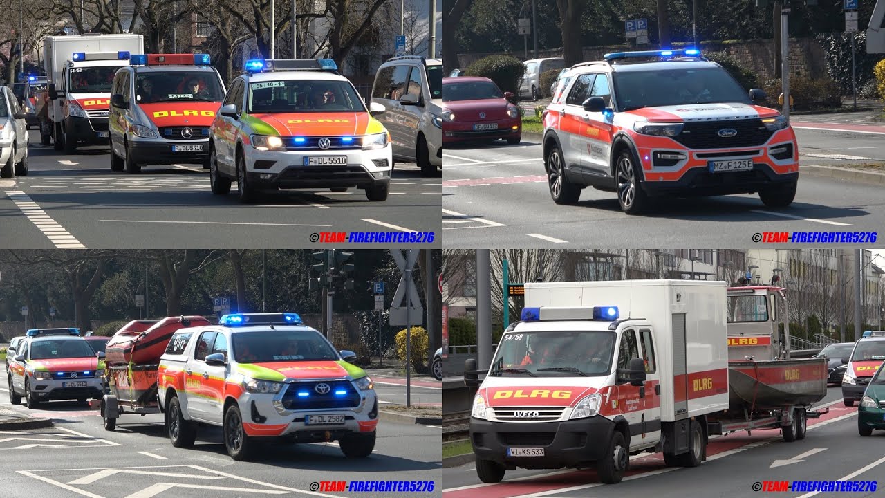 [Ländereinsatz Hochwasser] 24 Stunden Großübung von DLRG und Malteser in Frankfurt am Main
