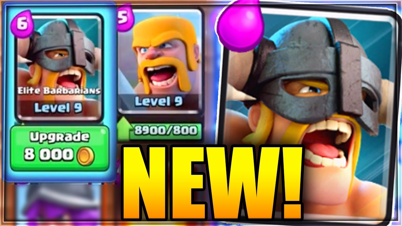NEW "ELITE BARBARIAN" GAMEPLAY in Clash Royale! | Elite Barbs vs ...