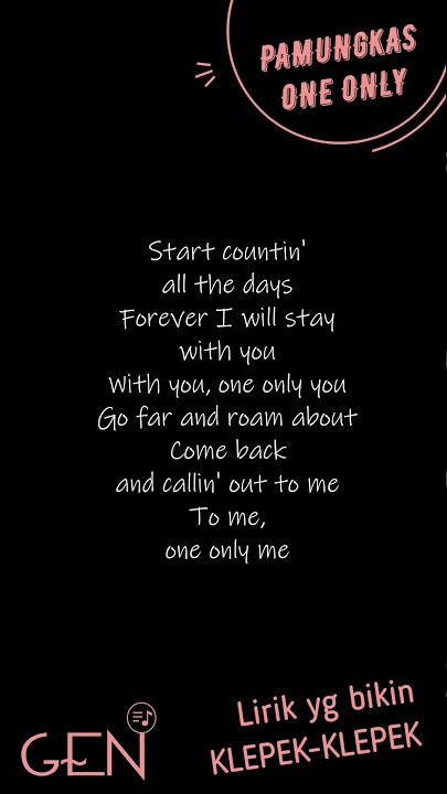 One Only -  PAMUNGKAS
