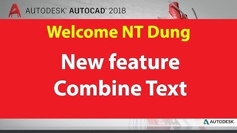COMBINE TEXT - NEW FEATURE AUTOCAD 2018 #AUTOCADTUTORIAL