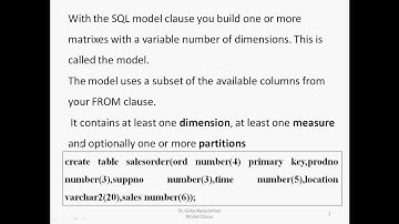 part1 sql model clause