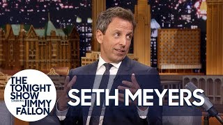seth meyers recounts his babys dramatic apartment lobby birth