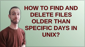 Unix: How to find and delete files older than specific days in unix?