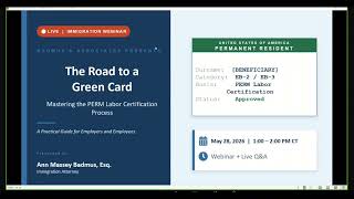 The Road to a Green Card: Mastering the PERM Labor Certification Process | Badmus & Associates 