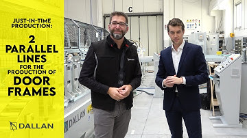 DOOR FRAMES production with two parallel lines