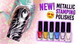 NEW Winter Metallic Stamping Polishes! (Wait till you see the purple)