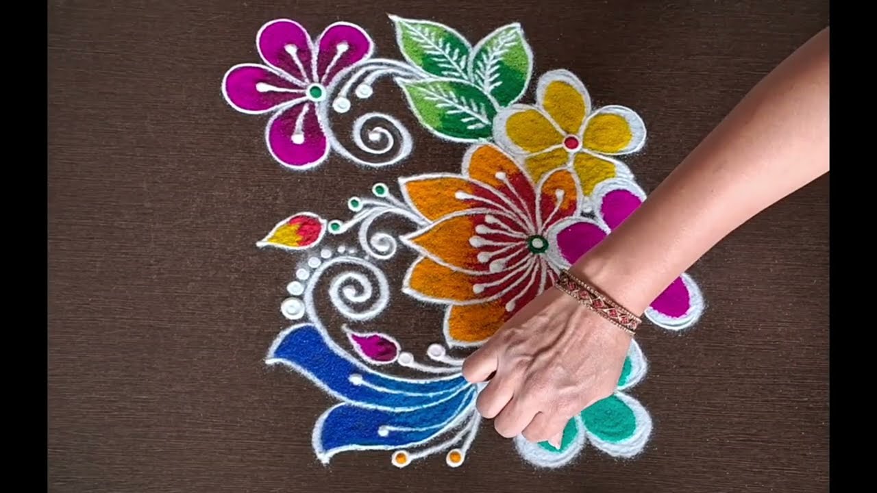 दररोज दारात काढण्यासाठी सोप्या व सुंदर रांगोळ्या 