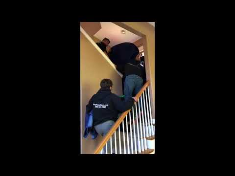 Moving 7ft Grand Piano Up Stairs With Landing 