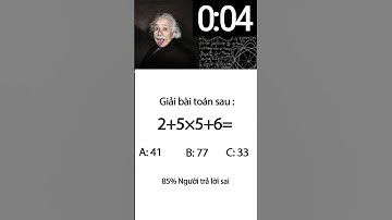 Trả lời được câu hỏi này IQ của bạn rất cao đó #iqtest #thongminh