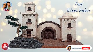 How To Make Nativity Scene Houses, Step by Step Detailed