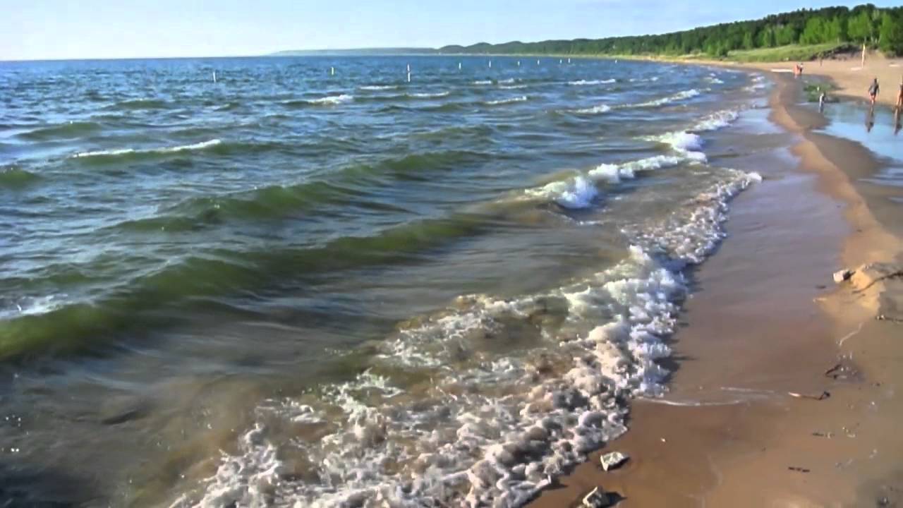 Beautiful Lake Michigan beach at Mears State Park, Pentwater, Michigan