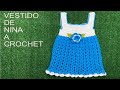 COMO TEJER VESTIDO DE NIÑA A CROCHET 🧶👗