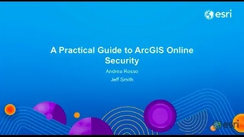 A Practical Guide to ArcGIS Online Security