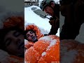 A rescue ranger finds a frozen survivor  #shorts