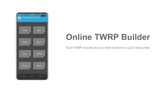 How to use Hovatek&#39;s TWRP Builder