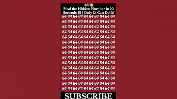 “Find the Hidden Number in 10 Seconds 🔢 | 99% Fail This Eye Test!