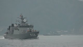 M210316A 海上自衛隊舞鶴基地 ミサイル艇『うみたか』 出港