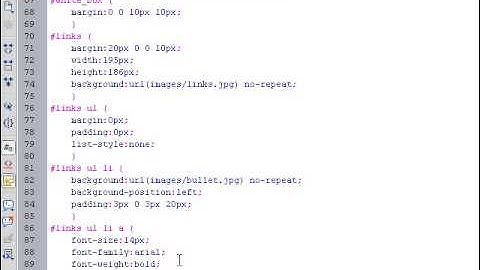 How To Slice and Code Photoshop PSD Template Links Lesson 11