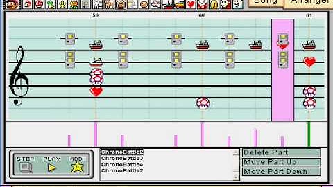 Chrono Trigger - Battle Theme - Mario Paint Composer