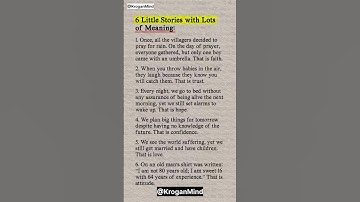 6 Little Stories with Lot of Meaning... #motivational #quotes #mindset #viralshorts #shortsfeed