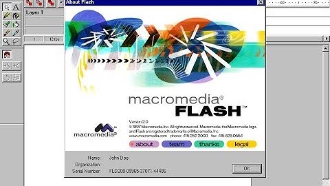 Macromedia Flash 2.0 in 1997