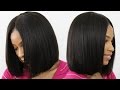 How to Make, Cut & Style a Blunt Cut Bob Wig► Middle Part Bob