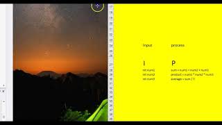 Famous Three Numbers Input-Process-Output Profile