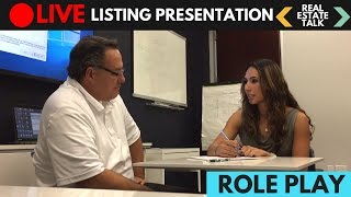 LIVE Real Estate Listing Presentation  Difficult Seller