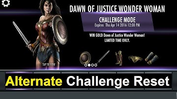 PATCHED** Injustice Mobile Android (glitch): Alternate Challenge Reset method