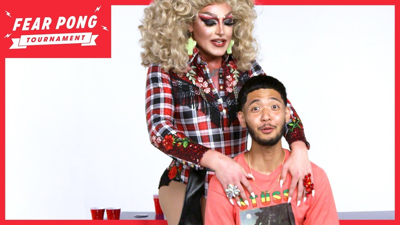 Fear Pong Tournament: Drag Queen vs. Rapper | Fear Pong | Cut - YouTube