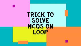 MCQ on loop